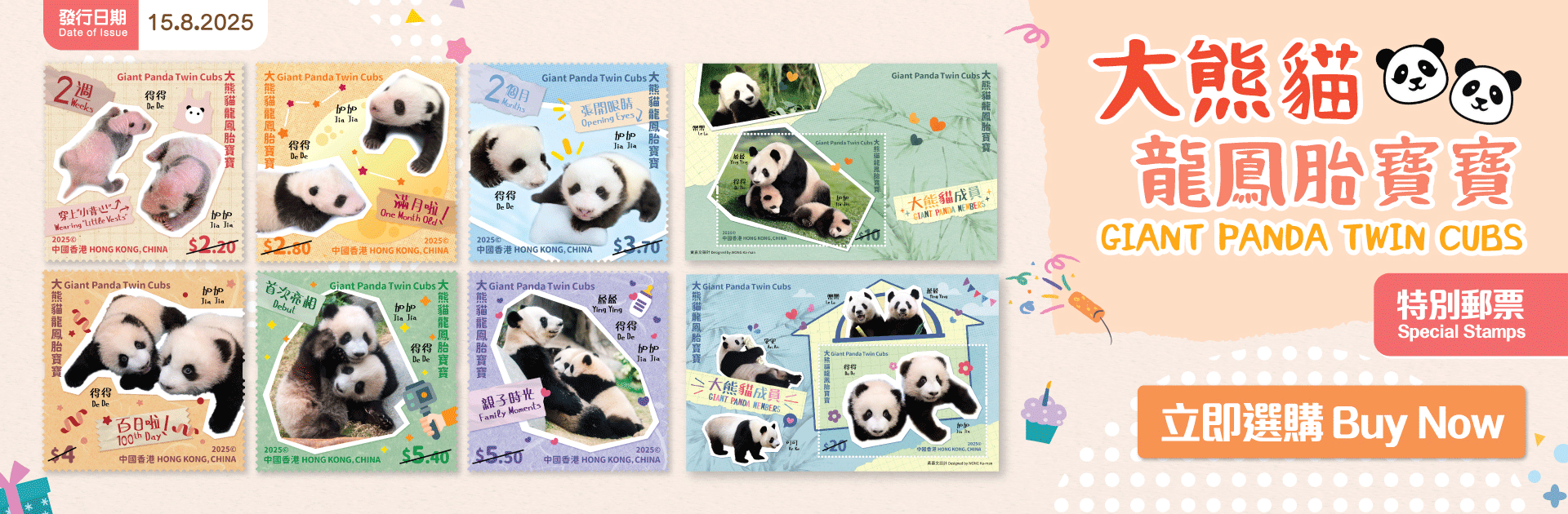 Giant Panda Twin Cubs