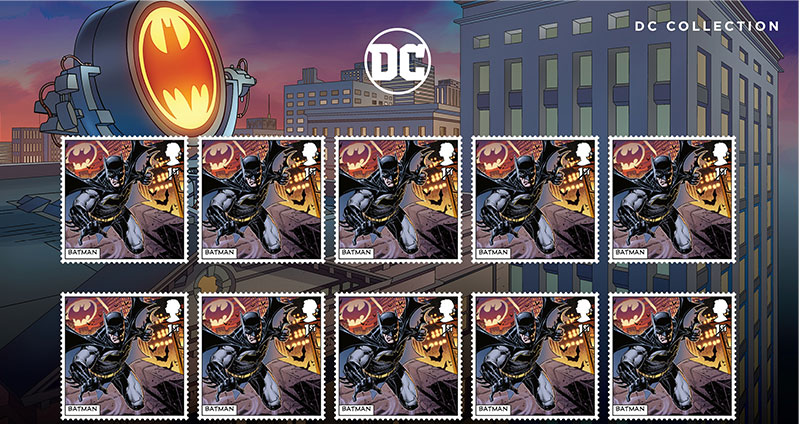 一套十枚郵票(蝙蝠俠) (BR00467)