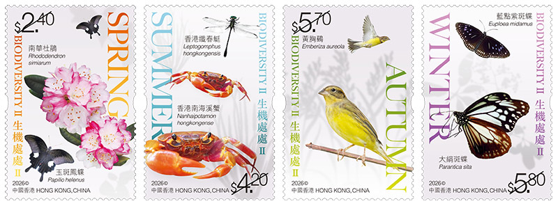 “Biodiversity II” Special Stamps